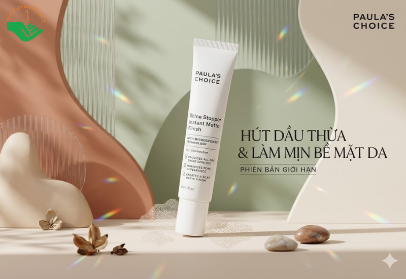 Kem lót Shine Stopper Instant Matte Finish Paula's Choice hút dầu thừa và làm mịn bề mặt da (Tuýp 30ml)
