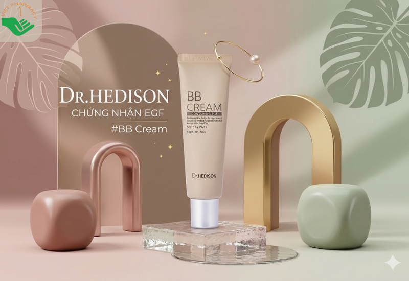 Kem trang điểm EGF Blemish Balm Dr.Hedison giúp che khuyết điểm và chống nắng cho da (Tuýp 50ml)