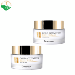 Kem vàng 24K Gold Activation Rich Cream Dr.Hedison dưỡng sáng da và hỗ trợ giảm nếp nhăn (Hũ 50ml)