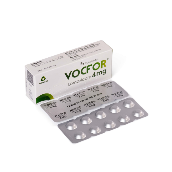 Thuốc giảm đau xương khớp Lornoxicam tablets 4mg Flamingo (Hộp 1 vỉ x 10 viên)