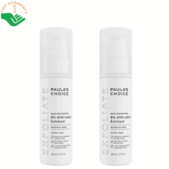 Lotion loại bỏ tế bào chết Skin Perfecting 8% AHA Lotion Exfoliant Paula's Choice làm sáng và mềm mịn da (Chai 100ml)