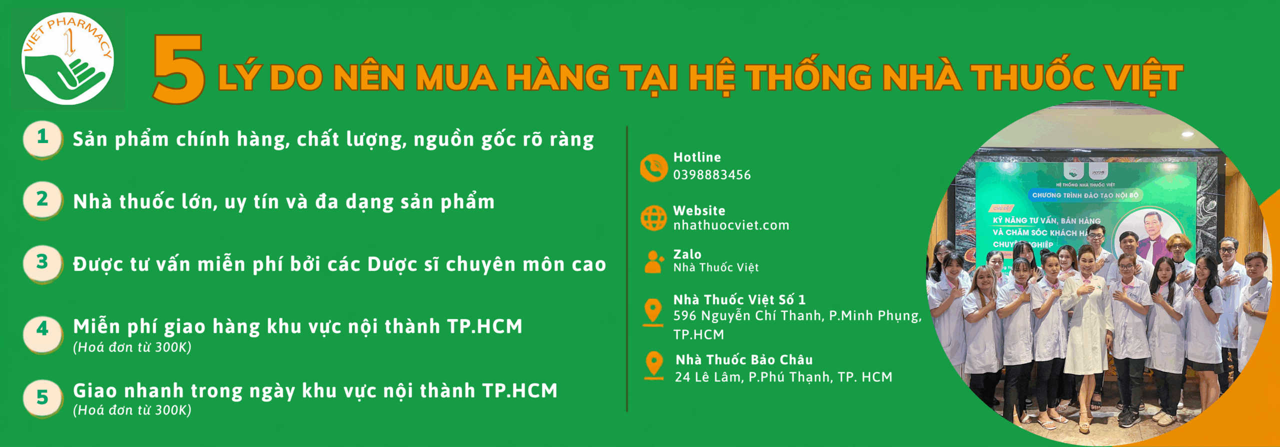 5 lý do nên mua sắm ở Nhà Thuốc Việt