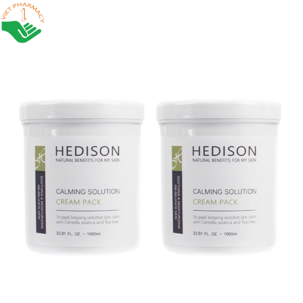 Mặt nạ Calming Solution Cream Pack Dr.Hedison tăng cường độ ẩm và làm dịu da nhạy cảm (Hũ 1000ml)