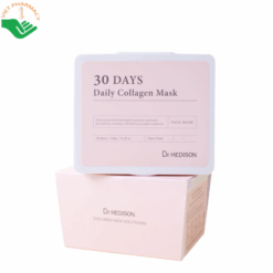 Mặt nạ collagen dùng hàng ngày 30 Days Daily Collagen Mask Dr.Hedison cấp ẩm và tăng độ đàn hồi cho da (Hộp 30 miếng)