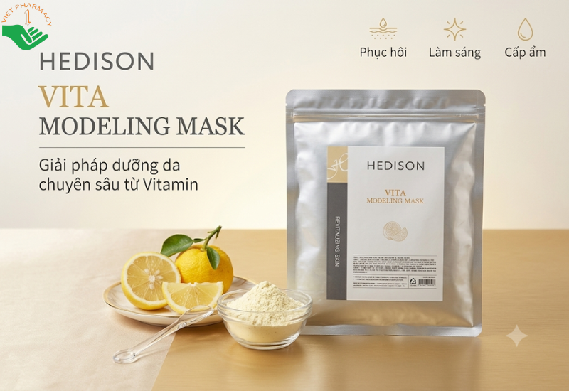 Mặt nạ dẻo Vita Modeling Mask Dr.Hedison dưỡng sáng và chống oxy hóa (Gói 1kg)