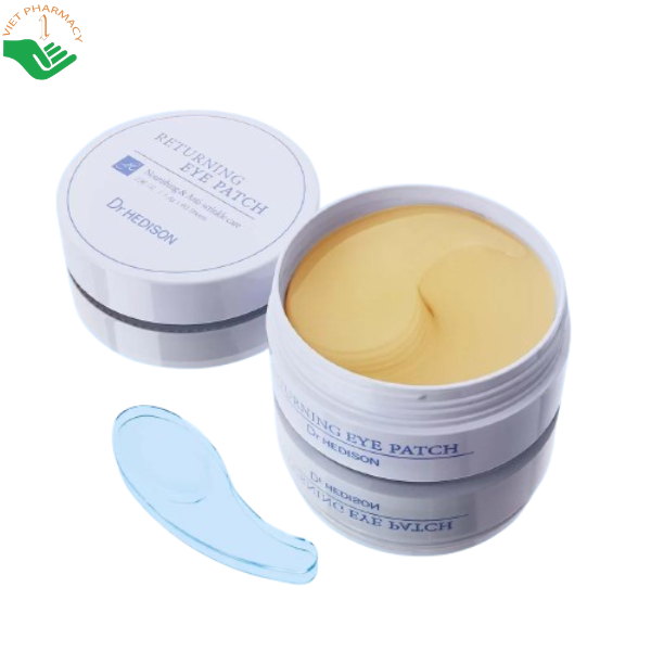 Mặt nạ dưỡng ẩm cho mắt Returning Eye Patch Dr.Hedison làm sáng và hỗ trợ trẻ hóa vùng mắt (Hộp 60 miếng)