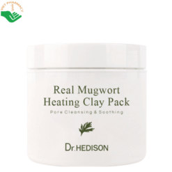 Mặt nạ ngải cứu Real Mugwort Heating Clay Pack Dr.Hedison hỗ trợ giảm mụn và kiểm soát dầu nhờn (Hũ 265g)