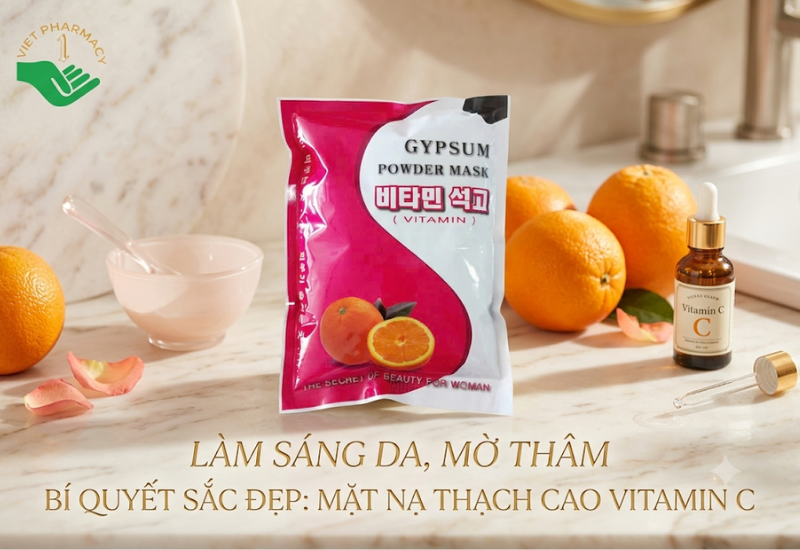Mặt nạ thạch cao Vitamin Gypsum Dr.Hedison giúp tăng cường độ sáng và dưỡng ẩm cho da (Gói 700g)