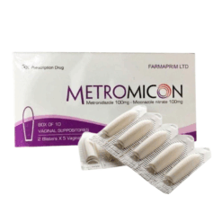 Thuốc đặt phụ khoa trị viêm âm đạo Metromicon Farmaprim (Hộp 10 viên)