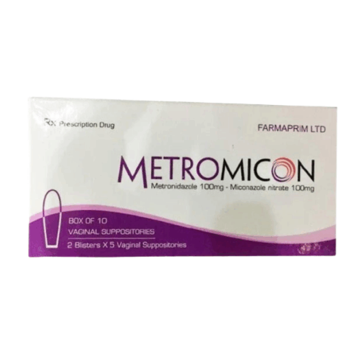 Thuốc đặt phụ khoa trị viêm âm đạo Metromicon Farmaprim (Hộp 10 viên)