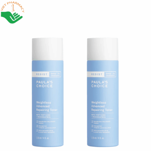 Nước cân bằng cho da dầu Resist Weightless Advanced Repairing Toner Paula's Choice giúp ngăn ngừa các dấu hiệu lão hóa trên da (Chai 118ml)