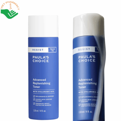 Nước cân bằng Resist Advanced Replenishing Toner Paula's Choice dưỡng ẩm và làm giảm nếp nhăn trên da (Chai 118ml)