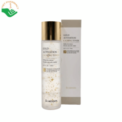 Nước hoa hồng Gold Activation Calming Toner Dr.Hedison cân bằng độ pH và làm dịu da (Chai 150ml)
