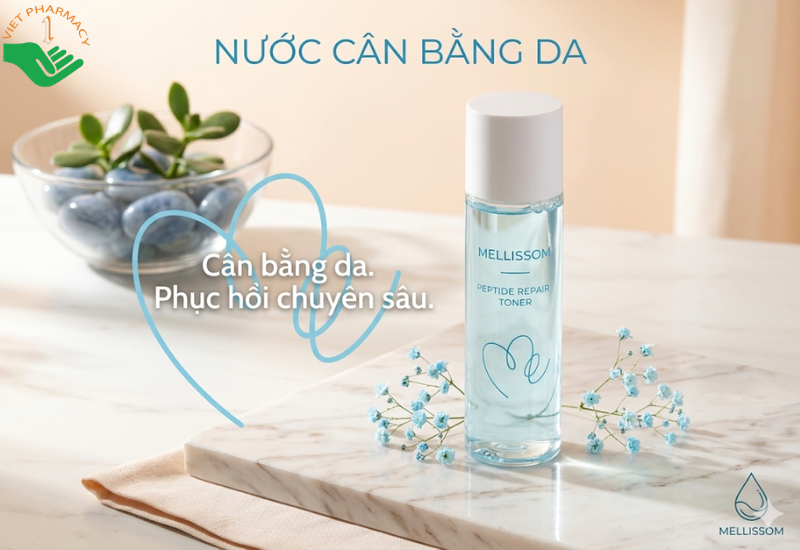 Nước hoa hồng tái tạo Peptide Refining Toner Dr.Hedison giúp giảm nếp nhăn và tăng độ đàn hồi cho da (Chai 100ml)