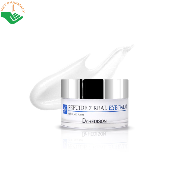Sáp dưỡng vùng mắt Peptide 7 Real Eye Balm Dr.Hedison giảm nhăn và tăng độ đàn hồi cho mắt (Hũ 30ml)