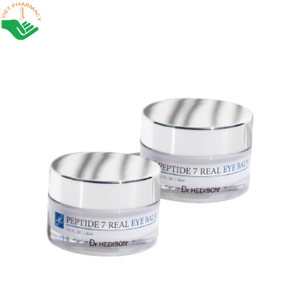 Sáp dưỡng vùng mắt Peptide 7 Real Eye Balm Dr.Hedison giảm nhăn và tăng độ đàn hồi cho mắt (Hũ 30ml)