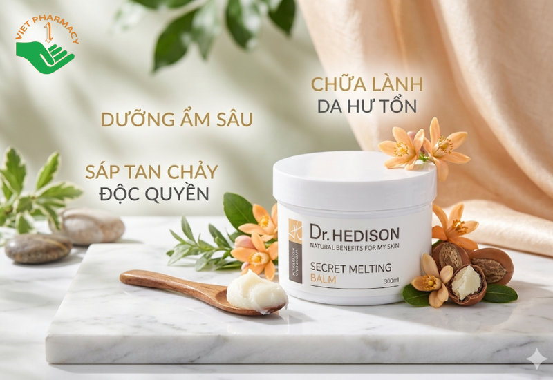 Sáp tinh dầu Secret Melting Balm Dr.Hedison ngăn ngừa tình trạng mất nước cho da (Hũ 300ml)