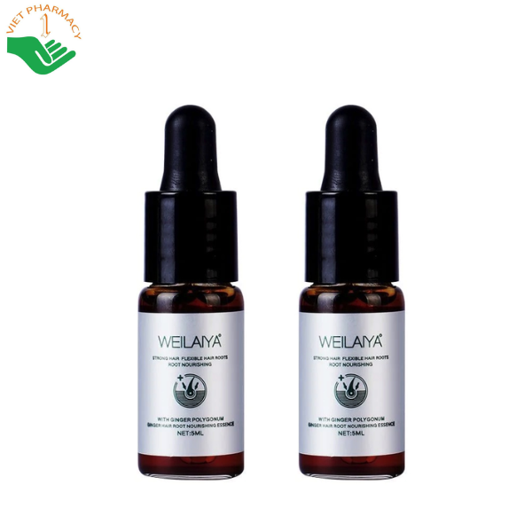 Serum Ginger Hair Root Nourishing Essence Weilaiya kích mọc và làm dày tóc (Hộp 8 chai)