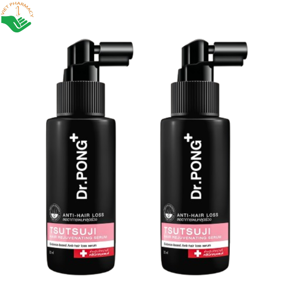 Serum tóc Tsutsuji Hair Rejuvenating Anti Hairloss Dr.Pong giảm rụng và kích thích mọc tóc (Chai 30ml)