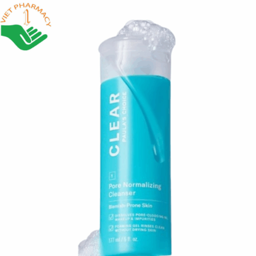 Sữa rửa mặt Clear Pore Normalizing Cleanser Paula's Choice làm sạch da và giảm dầu thừa (Chai 177ml)