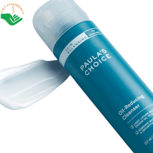 Sữa rửa mặt Skin Balancing Oil-Reducing Cleanser Paula’s Choice làm sạch lỗ chân lông và giảm dầu thừa (Chai 237ml)