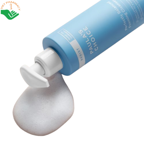 Sữa rửa mặt tạo bọt siêu mịn Resist Perfectly Balanced Foaming Cleanser Paula's Choice làm sạch và cân bằng độ ẩm cho da (Chai 190ml)