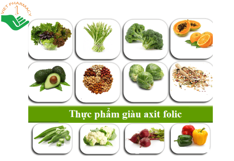 Thực phẩm giàu axit folic cho bà bầu 