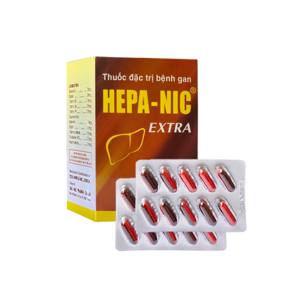 Thuốc bao đường trị bệnh gan Hepa-NIC 70mg USA - NIC (Hộp 10 vỉ x 10 viên)