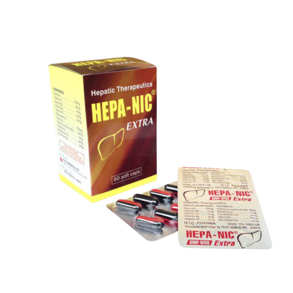 Thuốc bao đường trị bệnh gan Hepa-NIC 70mg USA - NIC (Hộp 10 vỉ x 10 viên)