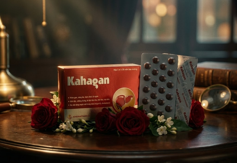 Thuốc bổ gan thảo dược Kahagan Khải Hà (Hộp 100 viên)