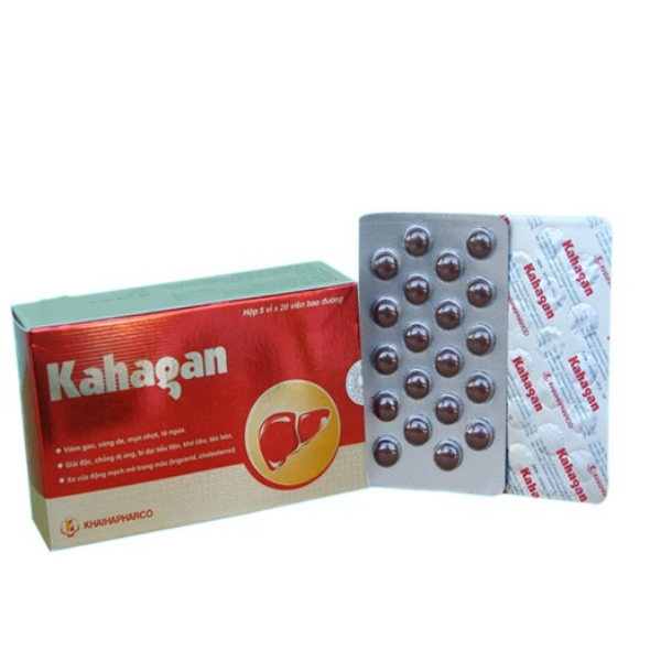 Thuốc bổ gan thảo dược Kahagan Khải Hà (Hộp 100 viên)