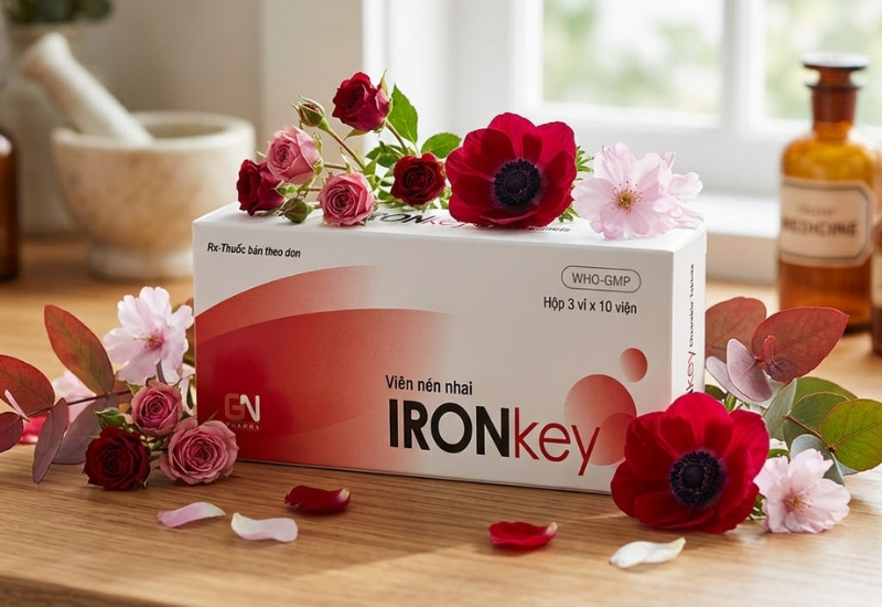 Thuốc bổ máu Ironkey Gia Nguyễn (Hộp 30 viên)