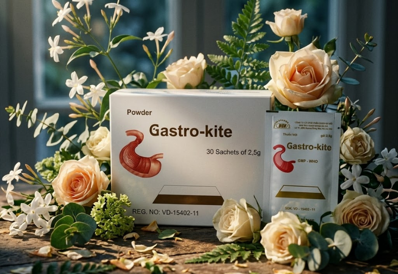 Thuốc bột dạ dày Gastro kite Hà Nội (Hộp 30 gói x 2,5g)