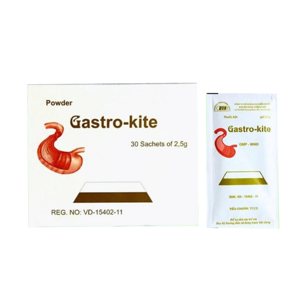 Thuốc bột dạ dày Gastro kite Hà Nội (Hộp 30 gói x 2,5g)