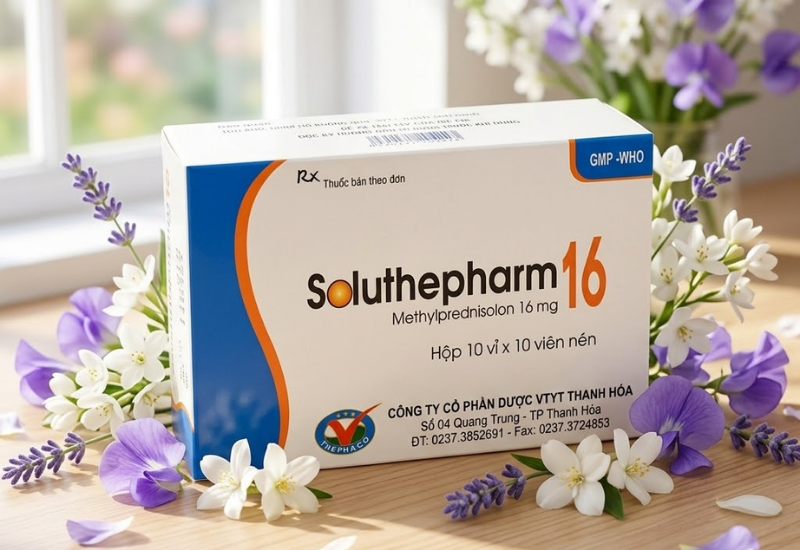Thuốc kháng viêm Soluthepharm 16 Dược Thanh Hóa (Hộp 3 vỉ x 10 viên)