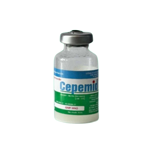 Thuốc bột pha tiêm Cepemid 1g Minh Dân (Hộp 1 lọ 20ml)