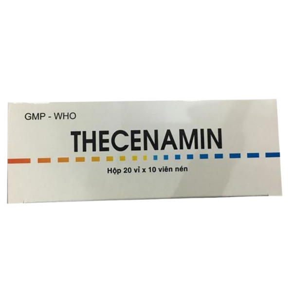Thuốc cảm cúm giảm đau hạ sốt Thecenamin Dược Thanh Hóa (Hộp 20 vỉ x 10 viên)