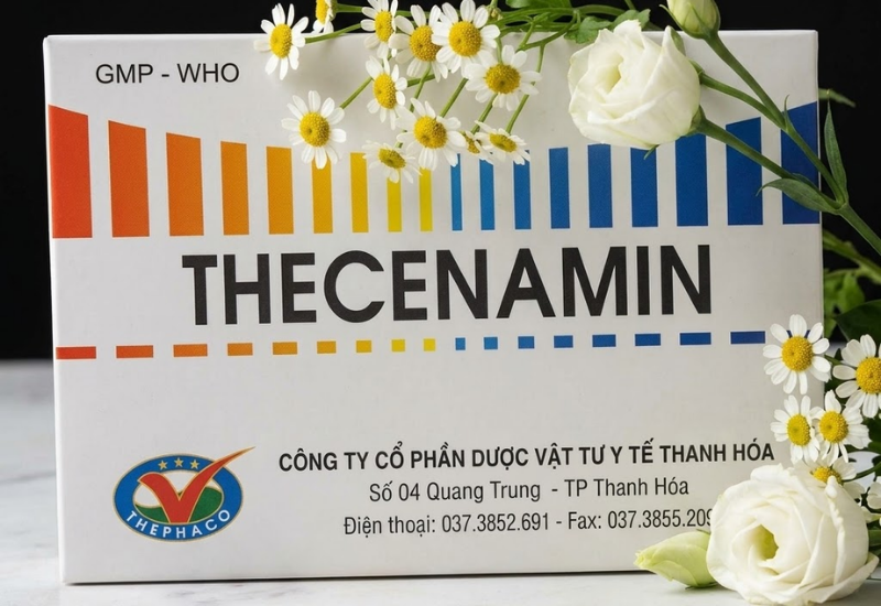 Thuốc cảm cúm giảm đau hạ sốt Thecenamin Dược Thanh Hóa (Hộp 20 vỉ x 10 viên)