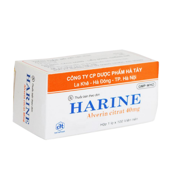 Thuốc chống co thắt cơ trơn Harine Dược Hà Tây (Hộp 1 lọ 100 viên)