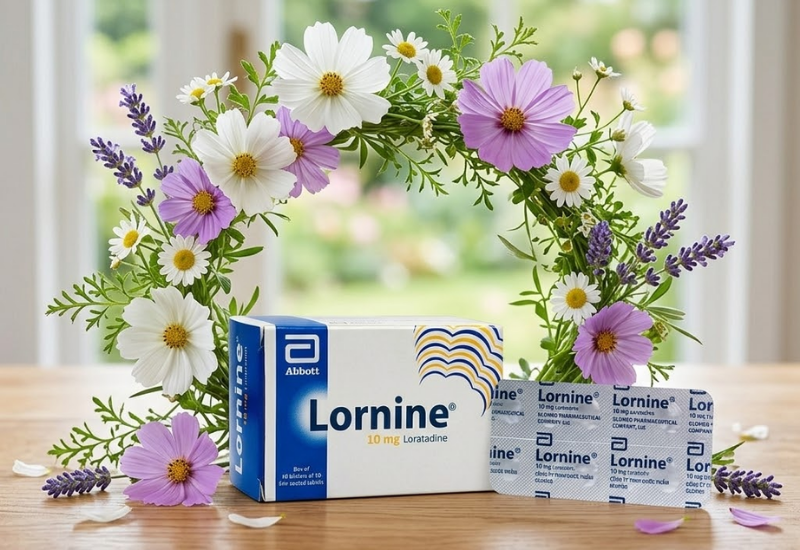Thuốc chống dị ứng Lornine 10mg Glomed (Hộp 10 vỉ x 10 viên)