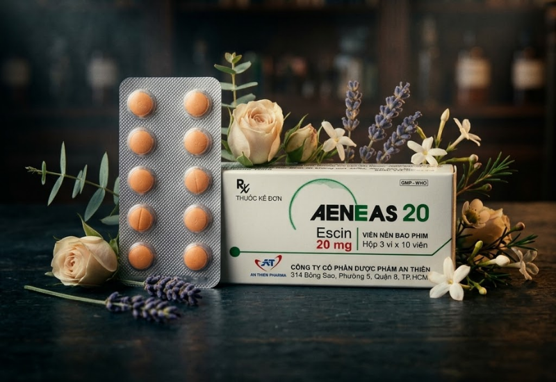 Thuốc chống phù nề Aeneas 20 An Thiên (Hộp 3 vỉ x 10 viên)