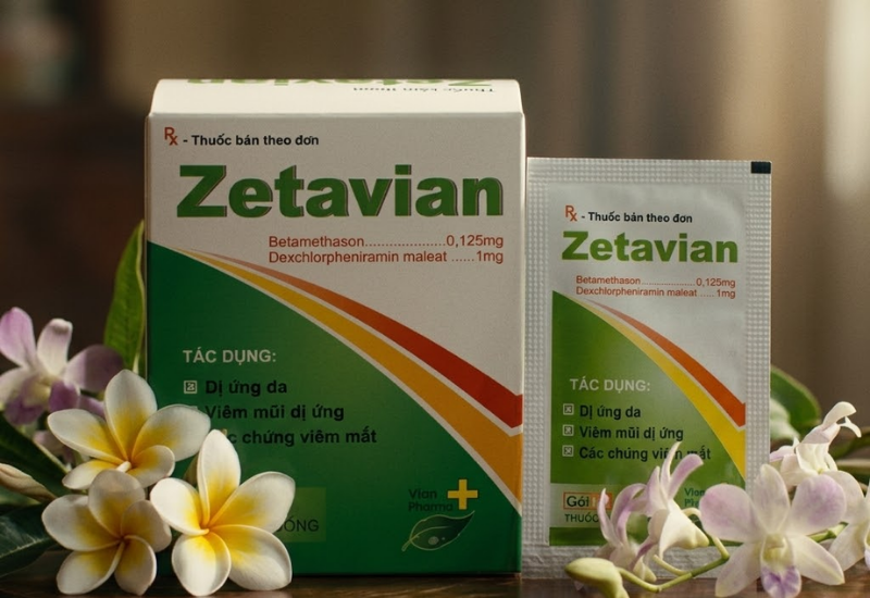 Thuốc cốm dị ứng Zetavian Tipharco (Hộp 20 gói x 1g)