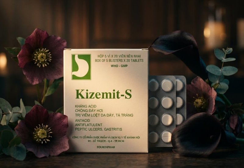 Thuốc dạ dày Kizemit S Khahopharma (Hộp 100 viên)
