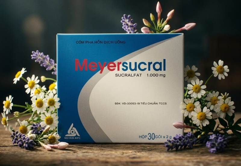 Thuốc dạ dày Meyersucral Meyer-BPC (Hộp 30 gói, mỗi gói chứa 2g)