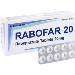 Thuốc điều trị dạ dày Rabofar-20 Tipharco (Hộp 3 vỉ x 10 viên)