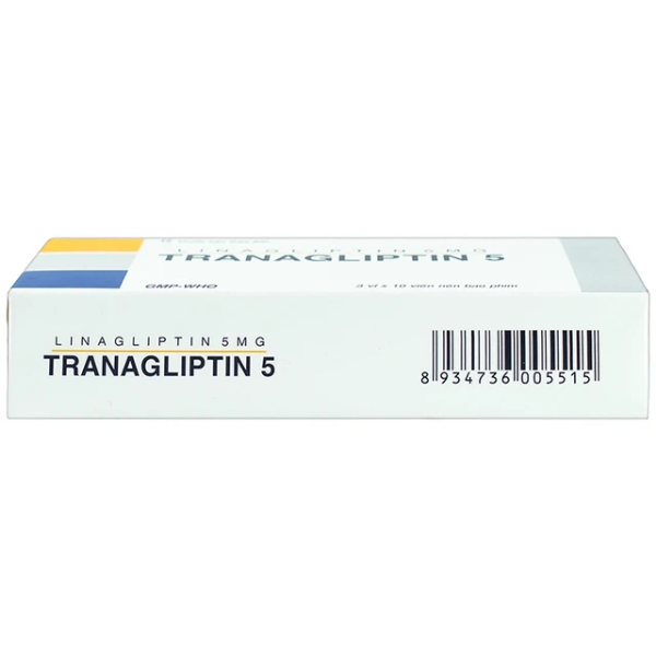 Thuốc điều trị đái tháo đường Tranagliptin 5 Tipharco (Hộp 3 vỉ x 10 viên)