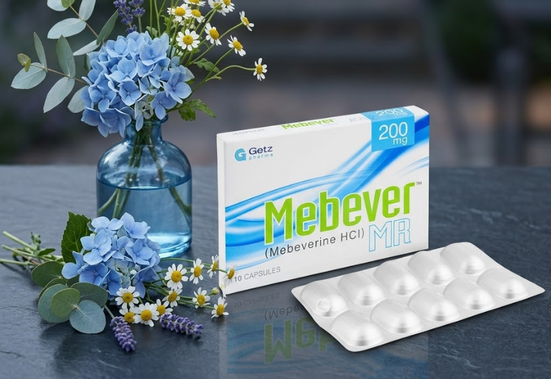Thuốc điều trị hội chứng ruột kích thích Mebeverin 135 DHG (Hộp 50 viên)