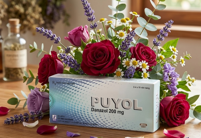 Thuốc điều trị lạc nội mạc tử cung Puyol Davipharm (Hộp 3 vỉ x 10 viên)