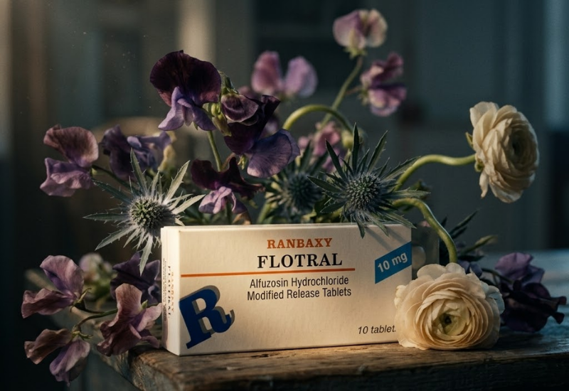Thuốc điều trị phì đại tiền liệt tuyến Flotral Ranbaxy (Hộp 1 vỉ x 10 viên)