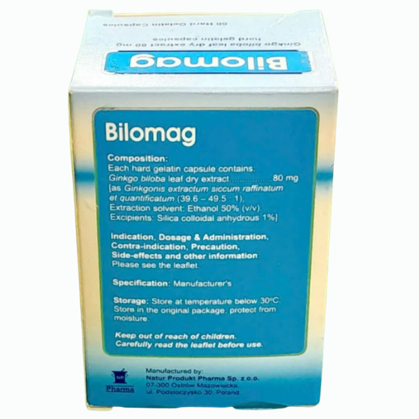 Thuốc điều trị suy tuần hoàn não Bilomag 80mg (Hộp 60 viên)